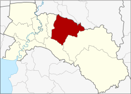 Distrikt Phanom Sarakham - Karte