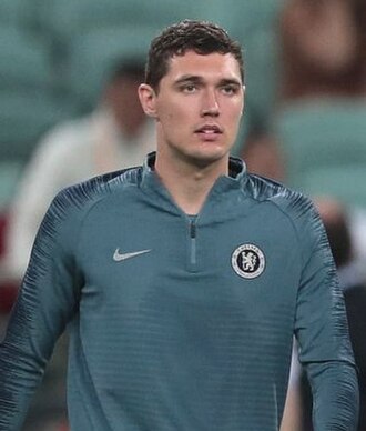 Christensen with Chelsea in 2018