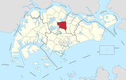 Location of Ang Mo Kio in Singapore