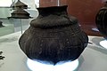 Anglo-Saxon cinerary urn on display in the Museum of Archaeology and Anthropology, Cambridge.