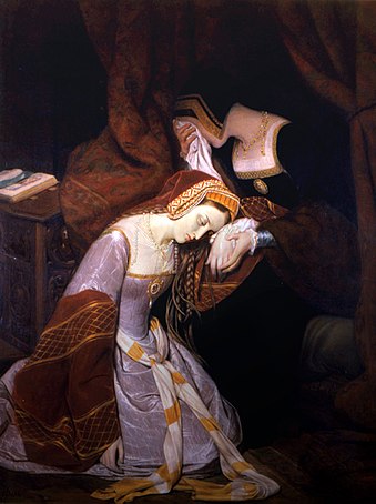 Anne Boleyn in the Tower by Édouard Cibot (1799–1877)