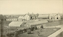 Station buildings in 1882; Courtesy of Wikimedia