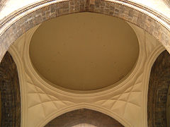Internal view of the dome, with muqarnas designs