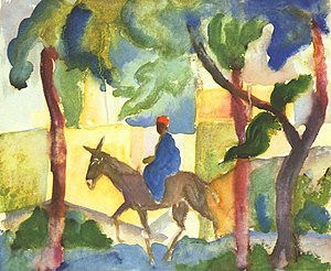 Donkey rider (August Macke)