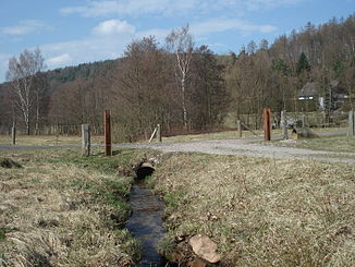 The Büchelbach south of the Bamberg mill