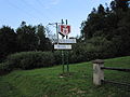 English: Road sign before Baligród village Polski: Znak miejscowości Baligród