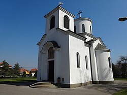 Άποψη της Εκκλησίας του Αγίου Μιχαήλ στο Μπάριτς.