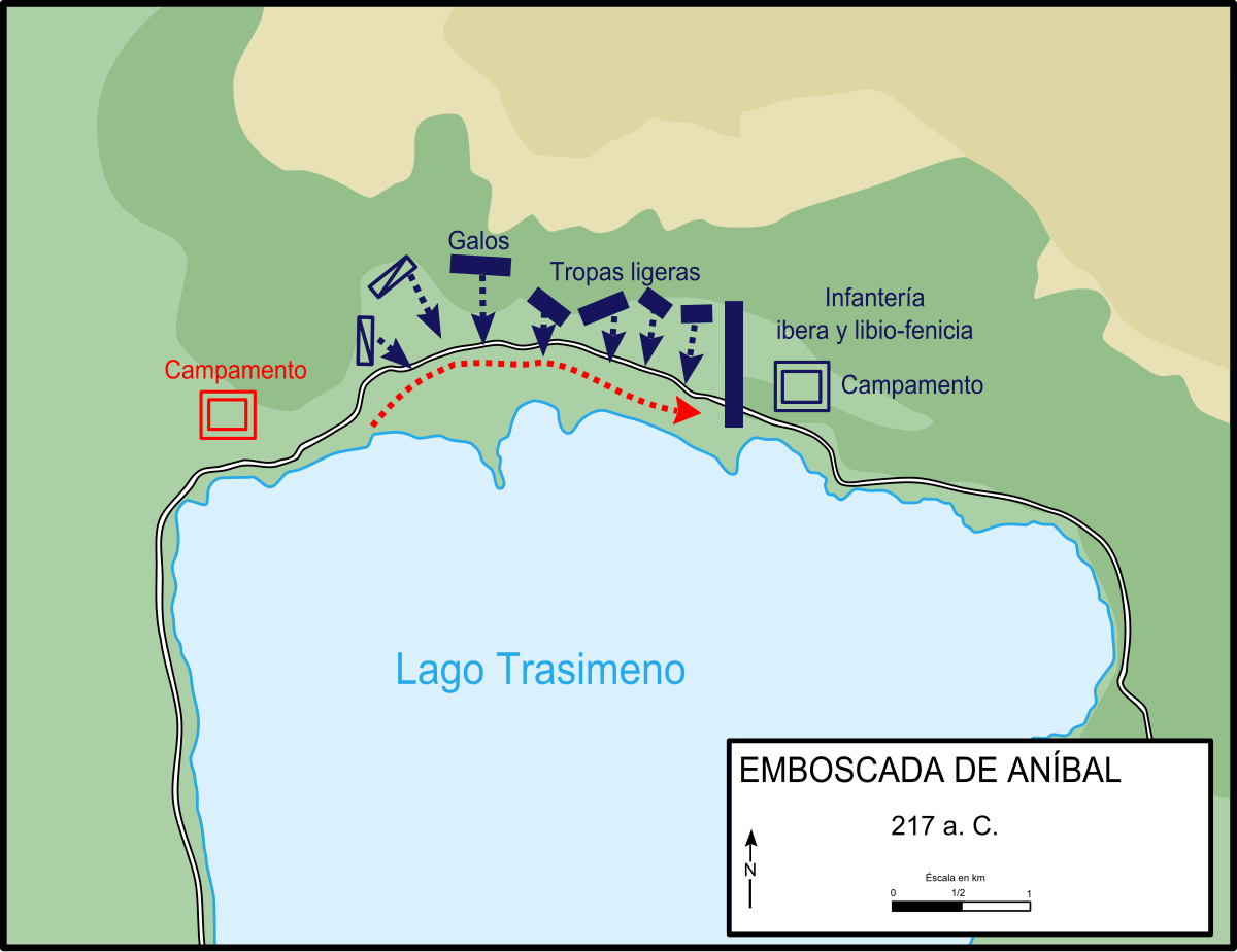 Batalla Del Lago Trasimeno Wikipedia La Enciclopedia Libre