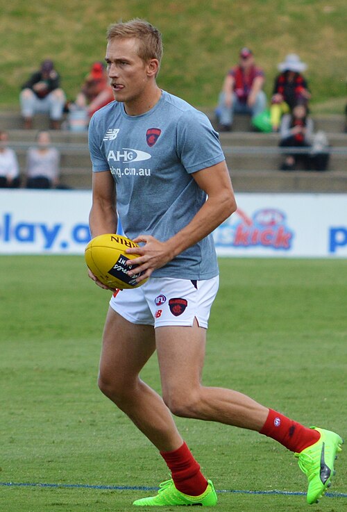 Vince warming up before a pre-season match in February 2017