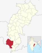 Bijapur in Chhattisgarh (India).svg