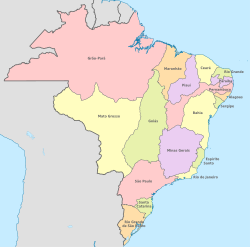 Lokacija Kolonijalnog Brazila