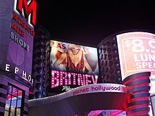 The venue of Britney Spears's concert residency at the Planet Hollywood Las Vegas BritneyPieceofMe6.jpg