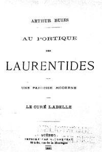 Arthur Buies, Au portique des Laurentides, 1845    