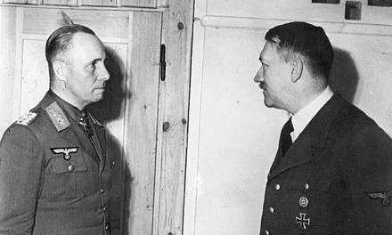 Erwin Rommel and Adolf Hitler in 1942