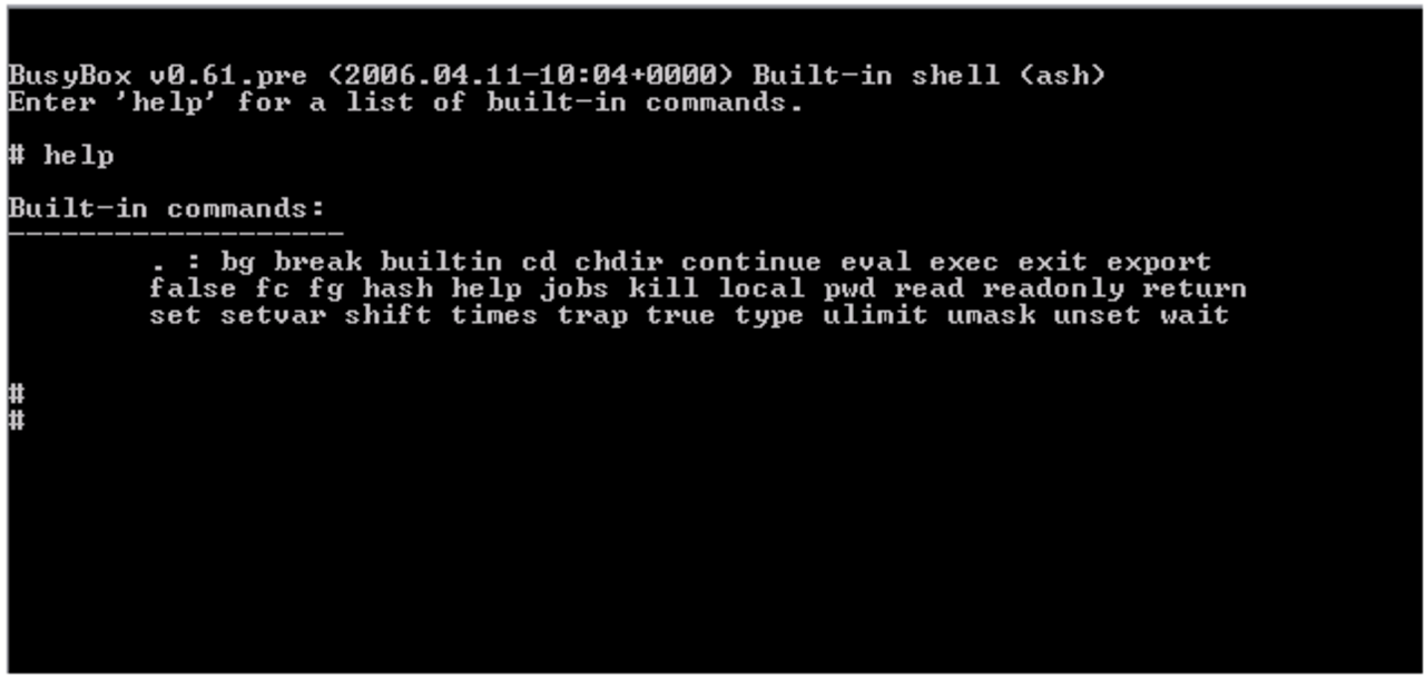 Telnet. Как пропинговать порт. Help (Command). BUSYBOX.