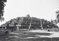 De Borobudur voor de restauratie
