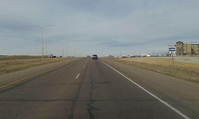 SH 21 northbound in Colorado Springs