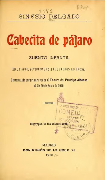 File:Cabecita de pájaro - cuento infantil en un acto, dividido en siete cuadros, en prosa (IA cabecitadepjaroc13812delg).pdf