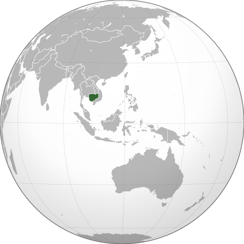 Location of Democratic Kampuchea