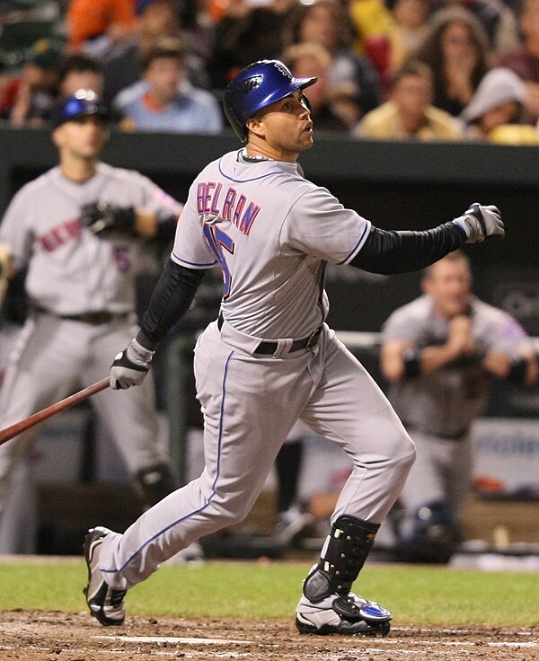 Beltrán with the New York Mets in 2009