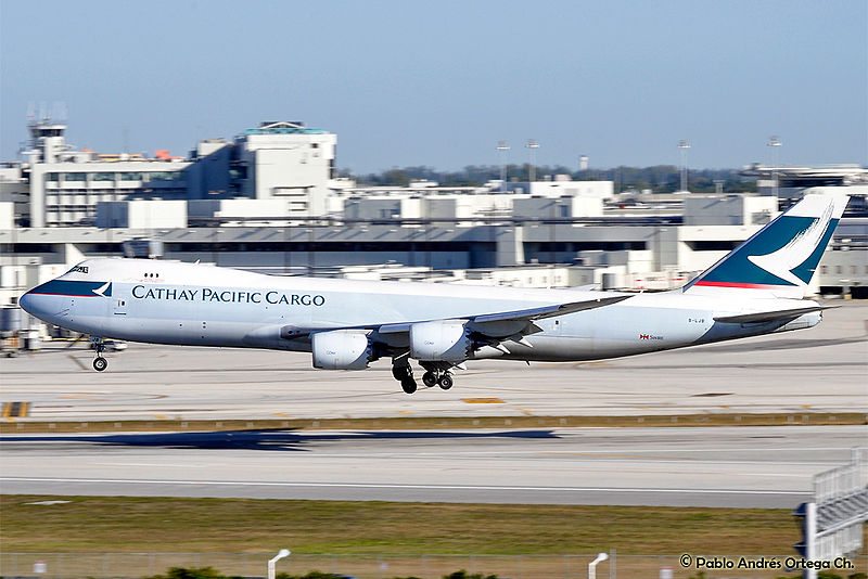 File:Cathay Pacific Cargo Boeing 747-8F B-LJB at Miami Intl. Airport (KMIA-MIA) (8509986299).jpg