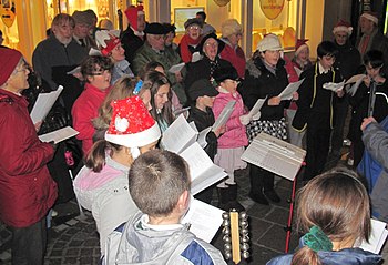 Christmas carol singing in Jèrriais