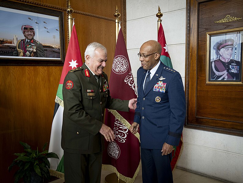 File:Charles Q. Brown, Jr., Chairman of the Joint Chiefs of Staff, traveled to Tel Aviv, Israel and Amman, Jordan on 17 to 19 December 2023 - 58.jpg