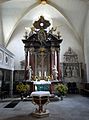 Chorraum und Altar Kirche Leubnitz-Neuostra