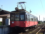 銚子電気鉄道デハ801（元モハ106）既設運転台側 （2006年12月27日 笠上黒生駅）