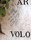 Cimitero monumentale di verona, tomba di umberto boccioni, 1916, 06 firma di gino severini, 1954.jpg