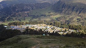 Plano de la ciudad de Rondos visto desde el cerro homónimo.