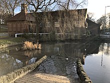 Picture of Cleadon pond, which is likely to have facilitated human settlement in the village for many centuries.