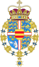 Coat of Arms of Frederik André of Denmark (Order of the Seraphim).svg