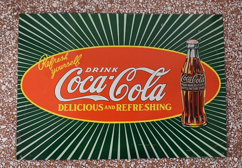 File:Coca-cola - Pub plaque émaillée B.jpg