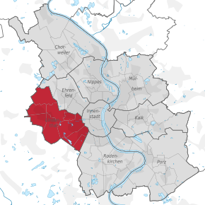 Poziția localității Köln-Lindenthal