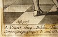 The signature of Abraham Bosse at the fontispiece of de la Colombière's 1639 book