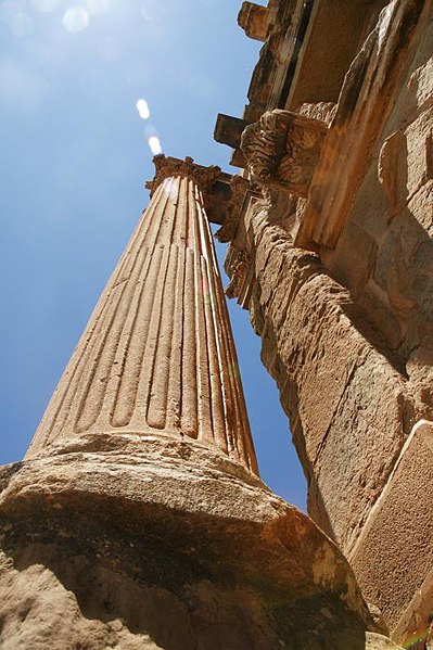 File:Colonne de l'arc de Trajan (Timgad).jpg