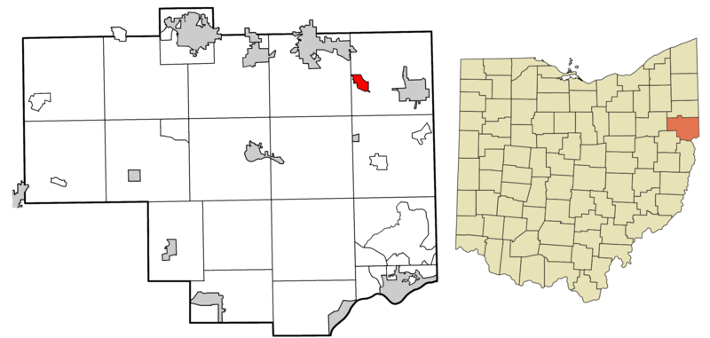File:Columbiana County Ohio incorporated and unincorporated areas New Waterford highlighted.png