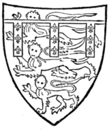 Fig. 704.—Henry, Duke of Lancaster, son of preceding. (From his seal, 1358.)