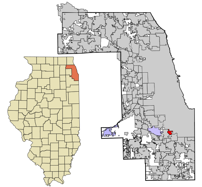 File:Cook County Illinois incorporated and unincorporated areas Calumet Park highlighted.svg