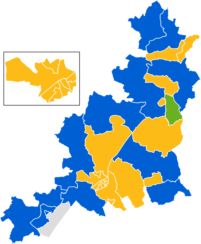 Cotswold District Council election 2019 map.svg