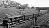 LMS 10000 leads the St Pancras - Manchester express near Cricklewood in April 1948