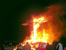 Buergbrennen in Junglinster, Luxembourg Cross-burning Junglinster.jpg