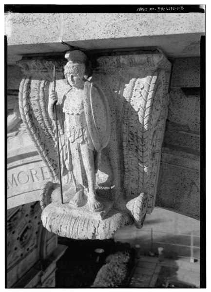File:DETAIL VIEW OF SOUTHWEST ELEVATION, KEYSTONE - National Memorial Arch, King of Prussia, Montgomery County, PA HABS PA,46-VALFO.V,1-117.tif