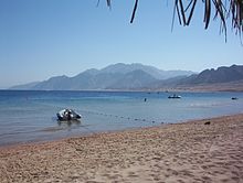 The shoreline at Dahab, Egypt Dahab shoreline.jpg