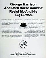 Billboard ad announcing Dark Horse's new partnership with Mo Ostin at Warner Bros. Records Dark Horse Warner 1976 distribution announcement.jpg