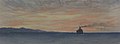 Dawn in the Gulf of Suez - Hm Transport 'ekma' Art.IWMART2437.jpg