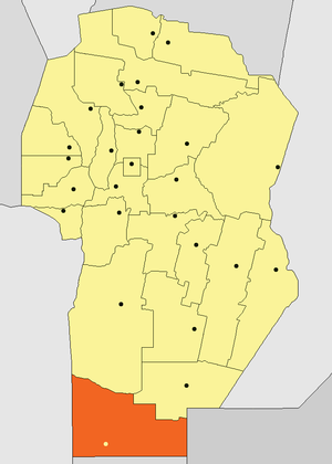 Departamento de General Roca no mapa