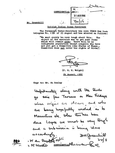 File:Diplomatic Cable signed by D.A. Greenhill, dated August 24, 1966.jpg