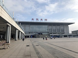 <span class="mw-page-title-main">Dongguan East railway station</span> Railway station in Dongguan, China